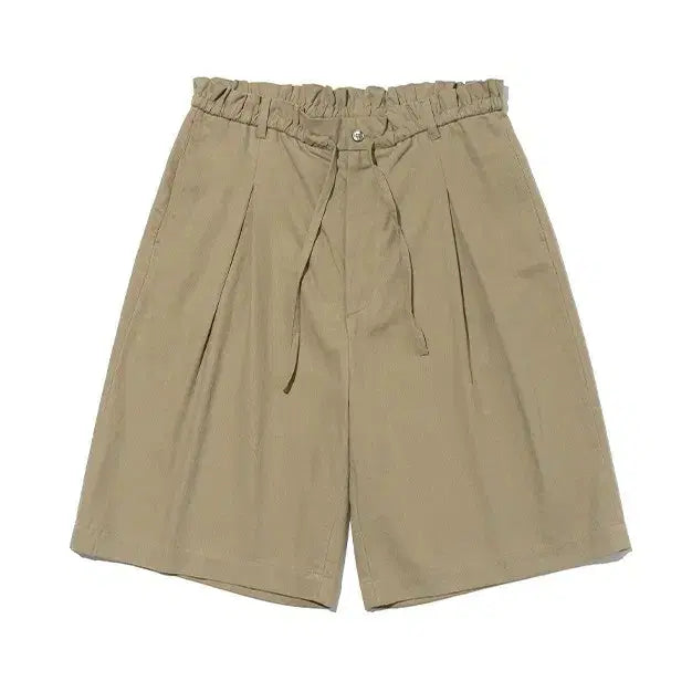 [BUNJANG] Men's Linen Shorts Khaki Beige L / 남자 린넨 반바지 카키베이지L