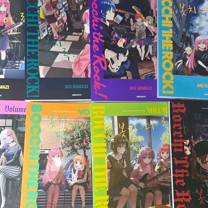 [BUNJANG] Bocchi the Rock! Complete Manga Set Volumes 1-8 / 봇치 더 록! 전권 1-8권 만화책 코믹 일괄판매