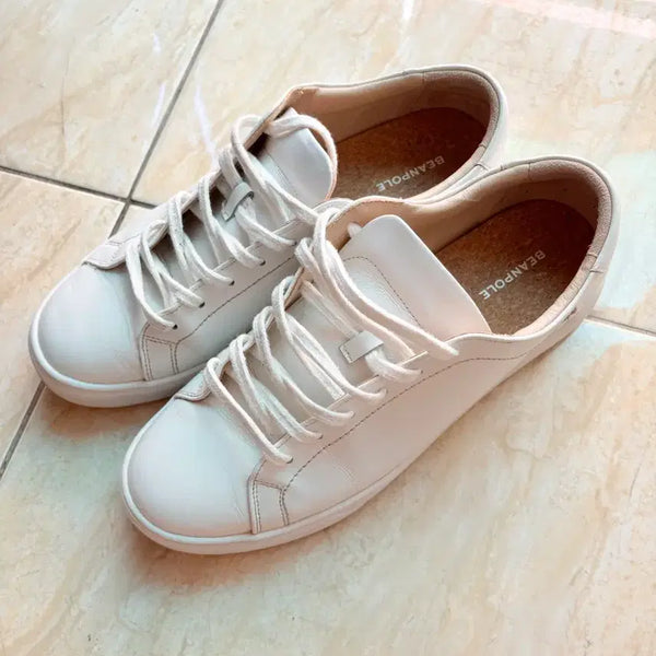 [BUNJANG] Beanpole New Court Sneakers White 280 / 빈폴 뉴 코트 스니커즈 화이트 280