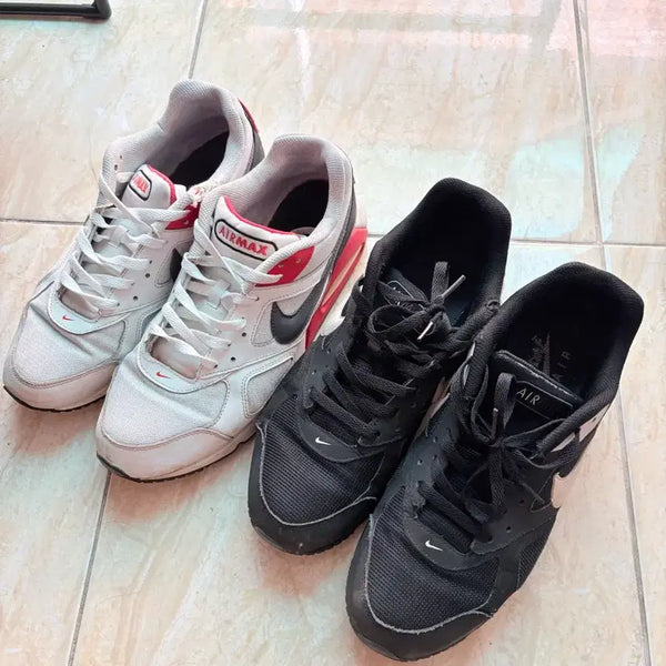 [BUNJANG] Nike Air Max IVO Running Shoes (White/Black) Bundle Set / 나이키 에어 맥스 IVO 런닝화 (화이트 / 블랙) 일괄