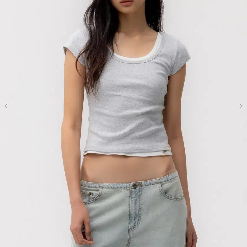 [BUNJANG] Glowny Deep Scoop Tee / Lace Midi Skirt Set / 글로니 딥 스쿱티 / 레이스 미디 스커트