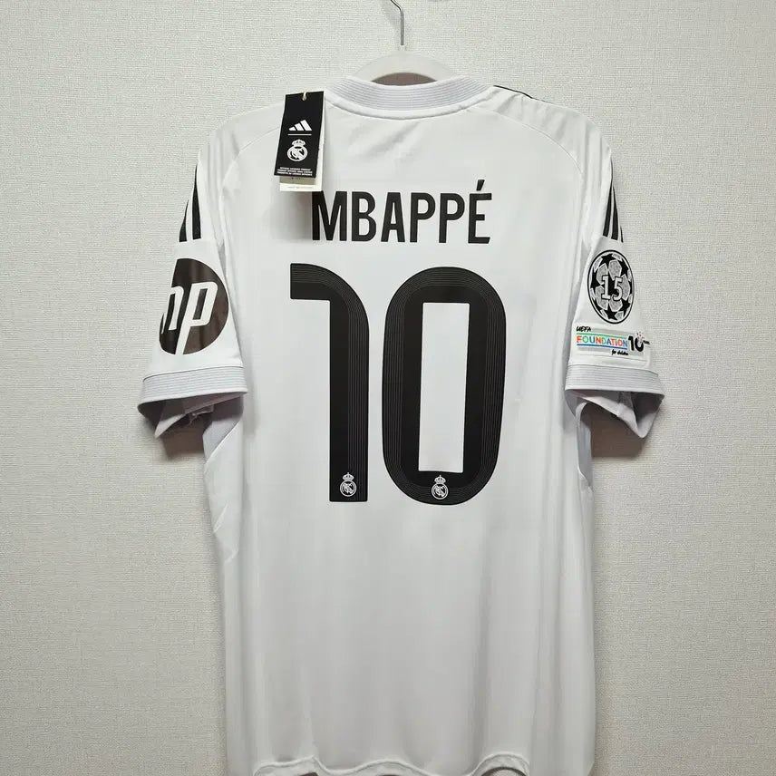 [BUNJANG] Real Madrid 2025-2026 Home Kit Kylian Mbappé Authentic Jersey / (새상품) 25-26 레알 마드리드 홈 No.10 음바페 정품 유니폼