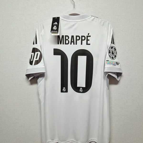 [BUNJANG] Real Madrid 2025-2026 Home Kit Kylian Mbappé Authentic Jersey / (새상품) 25-26 레알 마드리드 홈 No.10 음바페 정품 유니폼