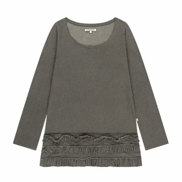 [BUNJANG] Koiseio Bottom Multiple Frill Dress Brown / 코이세이오 바텀 멀티플 프릴 드레스 브라운 1
