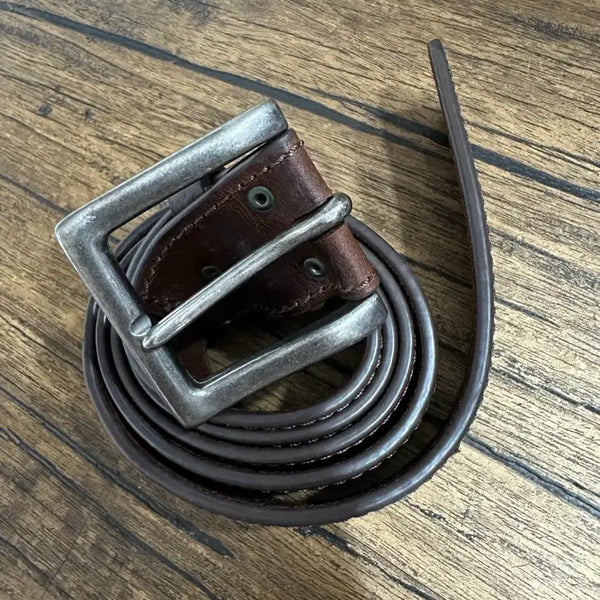 [BUNJANG] Timberland Original Boot Leather Belt Brown / 팀버랜드 Timberland 오리지널 부츠 레더 벨트 브라운