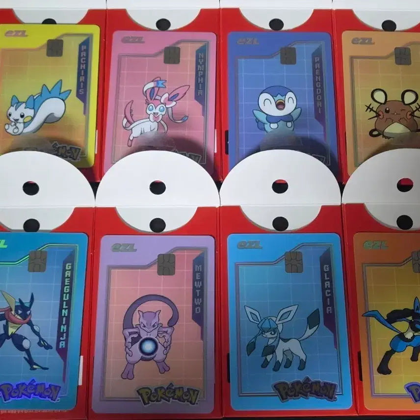 [BUNJANG] Pokemon 30th Anniversary Transit Card Set (8 Types) / 포켓몬 교통카드 30주년 8종 세트