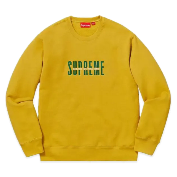 [BUNJANG] Supreme World Famous Crewneck Sweatshirt Yellow L / 슈프림 월드 페이머스 크루넥 맨투맨