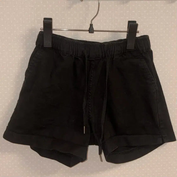 [BUNJANG] Black Banding Shorts S / 블랙 검정 밴딩 반바지 S