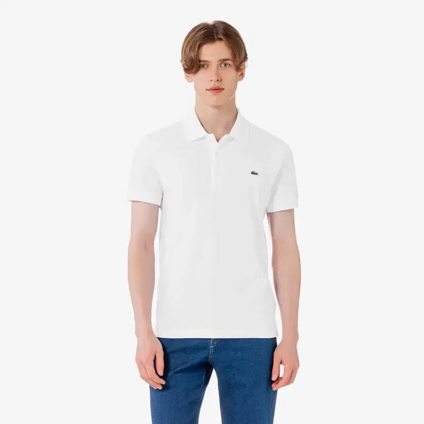 [BUNJANG] Lacoste Slim Fit Polo Shirt White Size 6 / 라코스테 슬림핏 카라티(PK티) 화이트 6