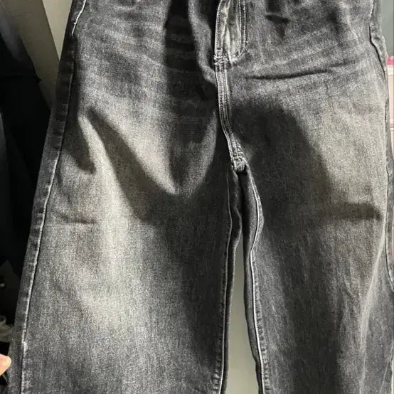 [BUNJANG] Black Wide-Leg Jeans / 흑청바지