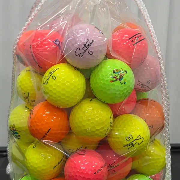 [BUNJANG] Saintnine A-Grade Glossy Colored Used Golf Balls (50 pcs) / 세인트나인 A급 유광 컬러 로스트볼 50구 중고골프공 -무료배송-