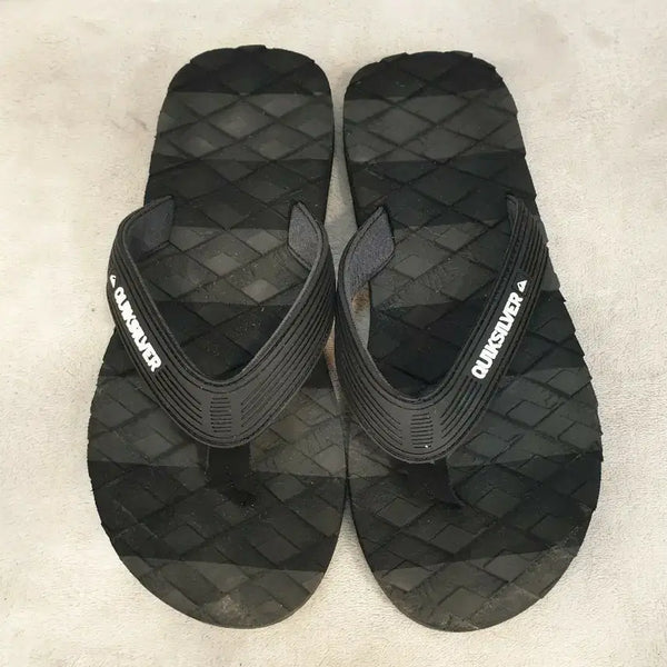[BUNJANG] Quiksilver Massage Flip-Flops Black Size 260-265 / 퀵실버 마사지2  블랙 쪼리 슬리퍼 260~265
