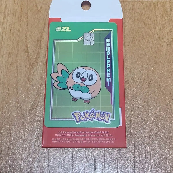 [BUNJANG] Pokemon 30th Anniversary Izzle Traffic Card Rowlet / 포켓몬스터 30주년 이즐 교통카드 나몰빼미