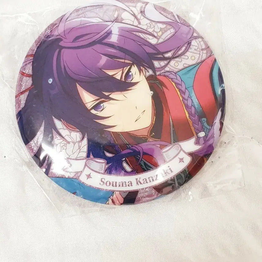 [BUNJANG] Ensemble Stars! Kanzaki Soma Glitter Can Badge / 앙상블 스타즈 앙스타 칸자키 소마 글리터 캔뱃지