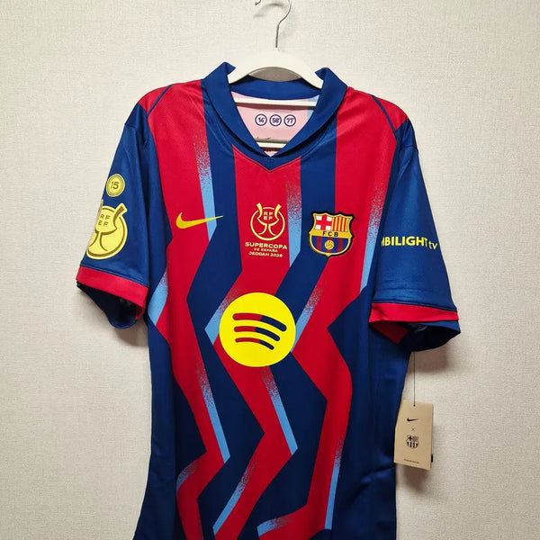 [BUNJANG] FC Barcelona 2025-26 4th Kit Lamine Yamal #10 Supercopa Authentic Jersey / (새상품) 25-26 바르셀로나 4th No.10 라민 야말 수페르코파 정품 유니폼