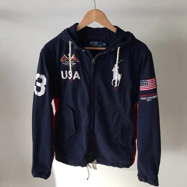 [BUNJANG] Polo USA Big Pony Hooded Jacket / 폴로 usa 빅포니 후드 자켓
