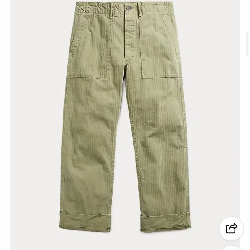 [BUNJANG] RRL Herringbone Fatigue Pants Khaki / 더블알엘 RRL 헤링본 퍼티그팬츠