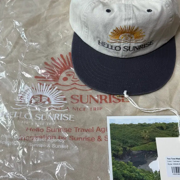 [BUNJANG] Hello Sunrise Washed OG Logo 6Panel Cap / [할인] 헬로선라이즈 Washed OG Logo 6Panel Cap