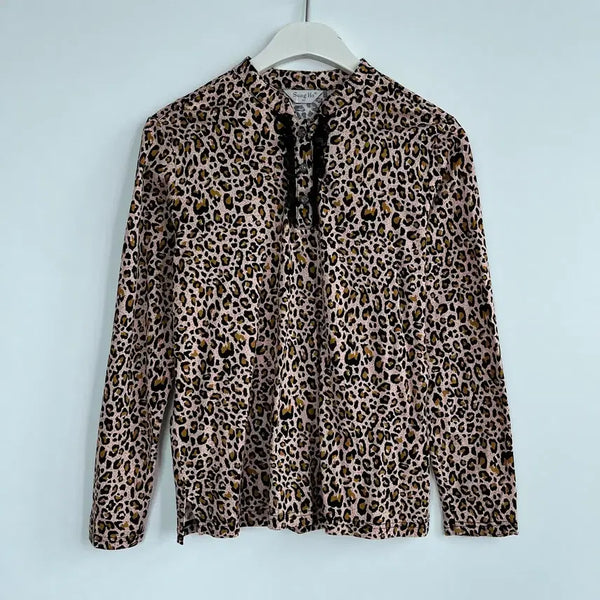 [BUNJANG] Sung Ho Leopard Print Blouse / Sung Ho 레오파드 블라우스 95