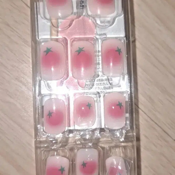 [BUNJANG] Tomato Design Nail Tips (20 pcs) / 네일팁