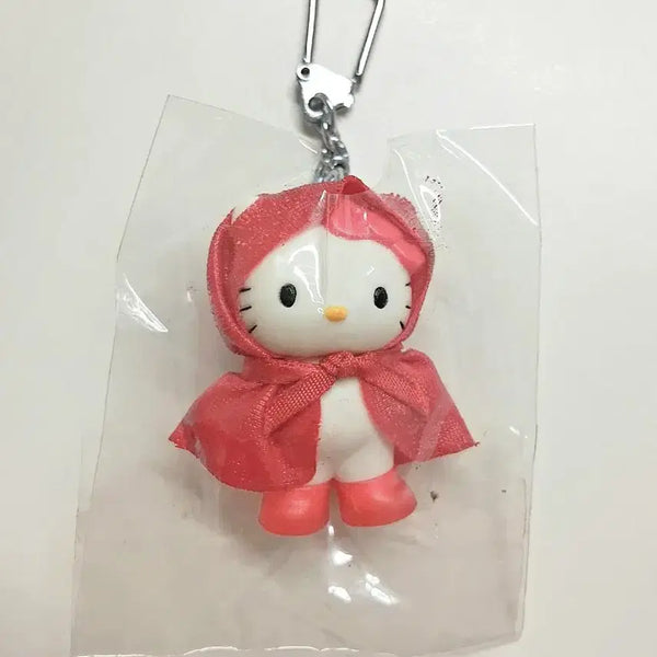 [BUNJANG] Vintage Hello Kitty Red Riding Hood Costume Keychain / 빨간망토 코스튬 고전키티