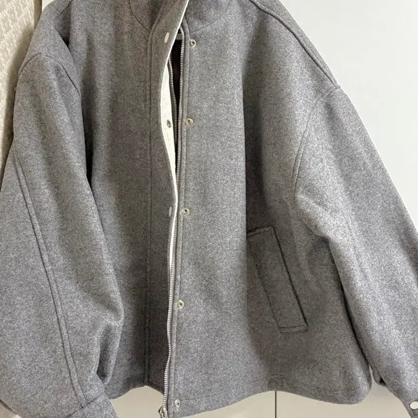 [BUNJANG] Loose Fit Jumper (Gray) / 루즈핏 점퍼(그레이)