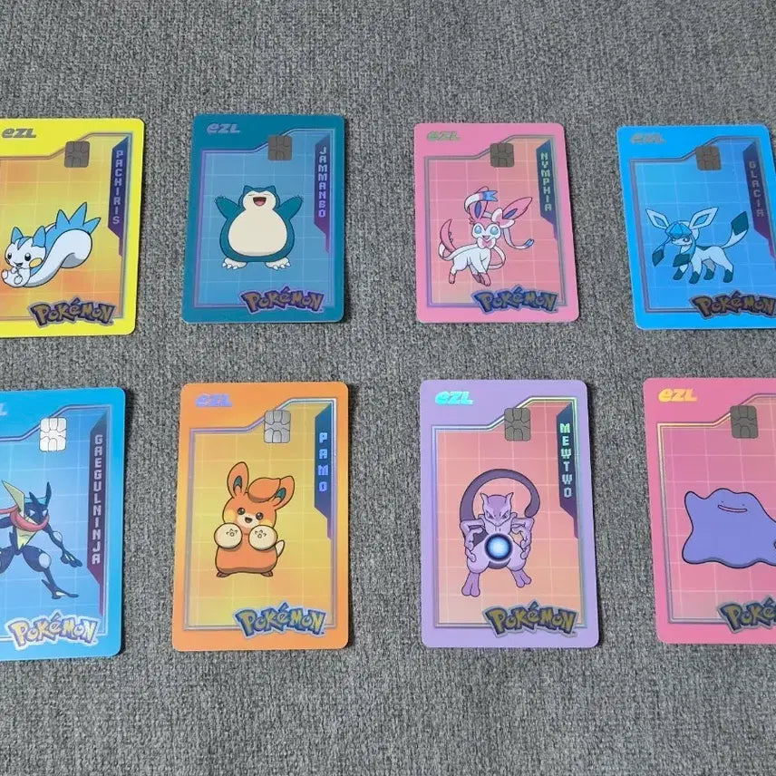 [BUNJANG] Pokemon Transportation Cards Bundle (8 Cards) / 포켓몬 교통카드 8장 일괄 팔아요
