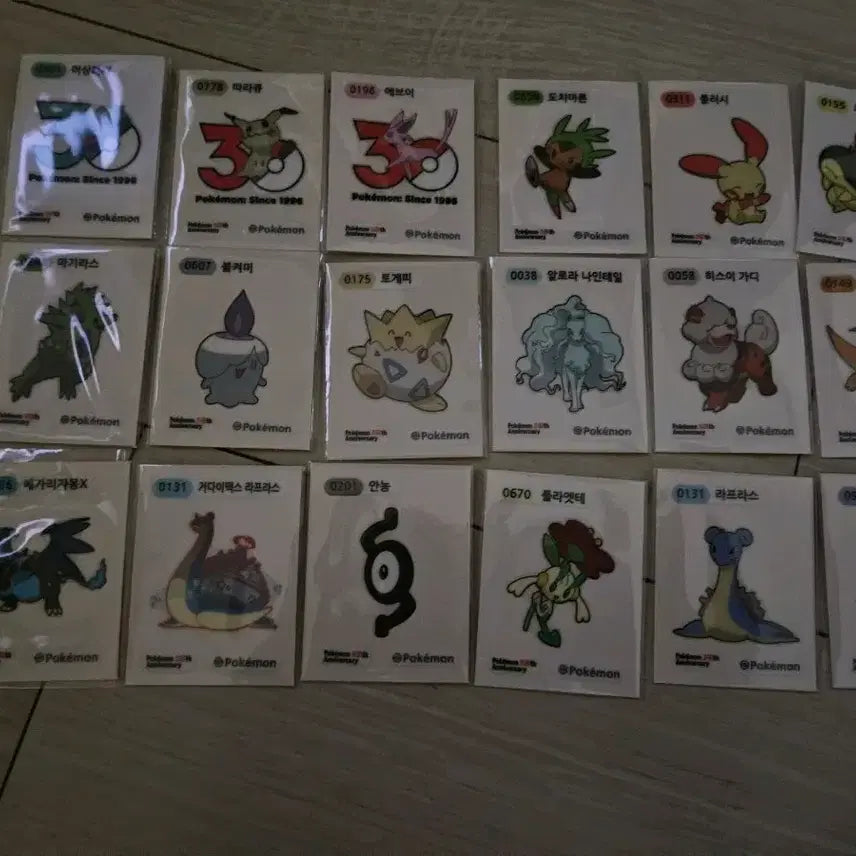 [BUNJANG] Pokemon Sticker Collection Season 5 - 18 Piece Bundle Set / 포켓몬 띠부씰 시즌5 18종 일괄 판매