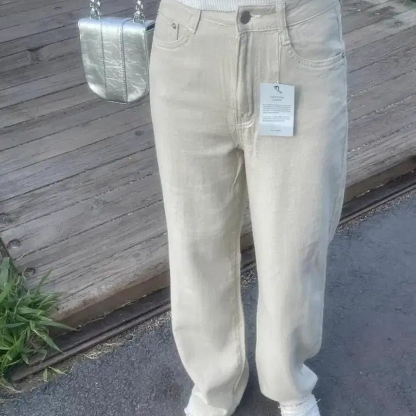 [BUNJANG] Odyfy Cotton Linen Semi-Wide Summer Pants / 오디파이 코튼 린넨 후들후들 여름 세미와이드팬츠