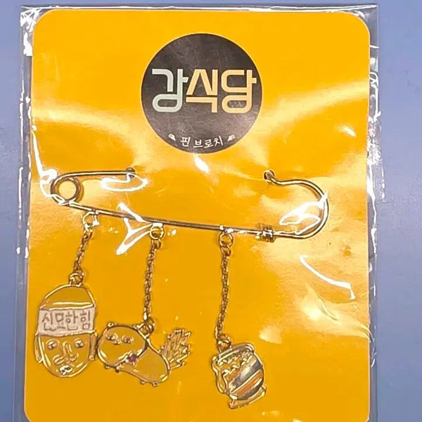 [BUNJANG] New Journey to the West Kang Sik Dang P.O 4-Pin Brooch Set / 신서유기 강식당 피오 PO 핀브로치