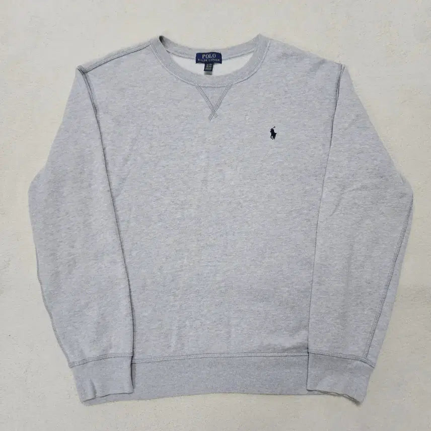 [BUNJANG] Polo Ralph Lauren Grey Sweatshirt / 폴로 랄프로렌 그레이 맨투맨 급처