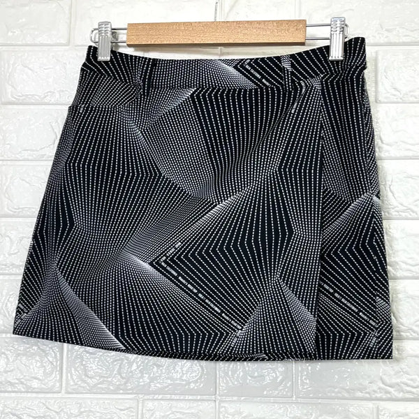 [BUNJANG] WAAC Golf Black Pattern Culottes Skirt Size 3 / 왁 골프 블랙 패턴 큐롯 스커트 3