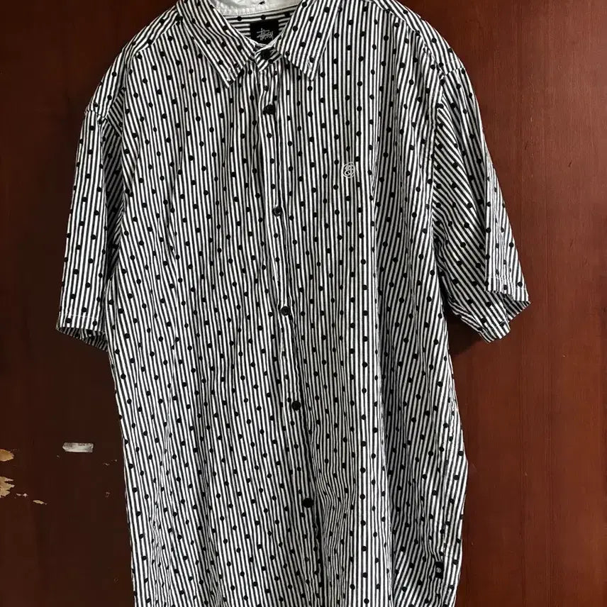 [BUNJANG] Vintage Stussy Dot Shirt / 빈티지 스투시 도트 셔츠