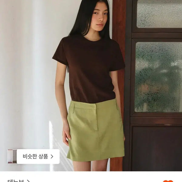 [BUNJANG] Tenue Silky Mini Skirt Olive / 테누브 silky mini skirt 실키 미니 스커트 올리브