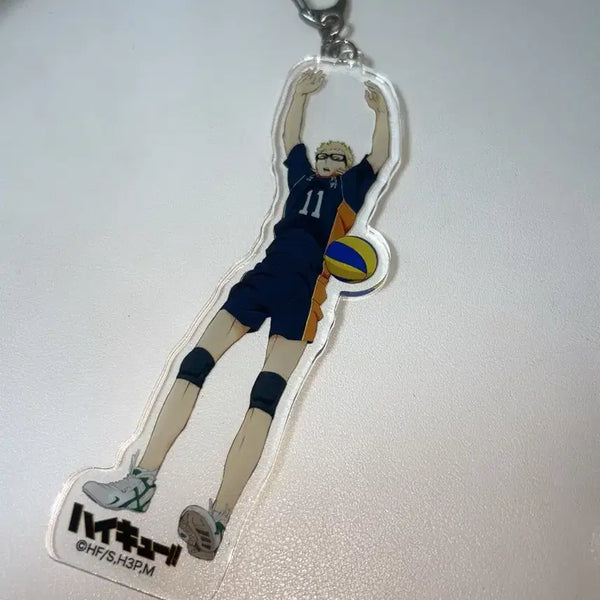 [BUNJANG] Haikyuu!! Tsukishima Kei Blocking Acrylic Keychain / 하이큐 츠키시마 케이 블로킹 아크릴 키링