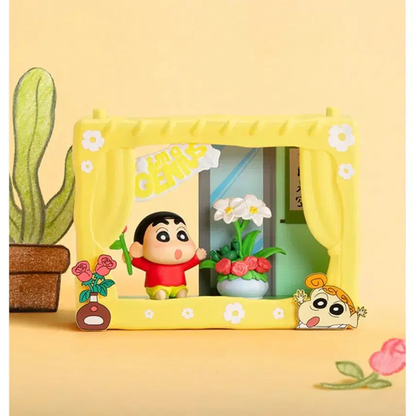 [BUNJANG] Pop Mart Crayon Shin-chan "Childhood Days" Theater Series Genius Florist / [박스미개봉] 팝마트 짱구는 못말려 동심 극장 시리즈 / Genius Florist