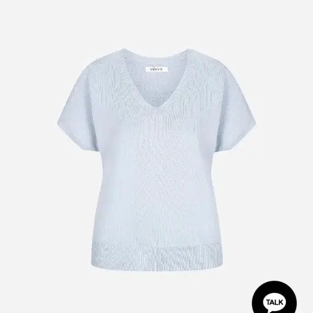 [BUNJANG] MEBBE Joinnit Summer Chambray Blue Sweater / 메비 조이니트 썸머 샴브레이 블루