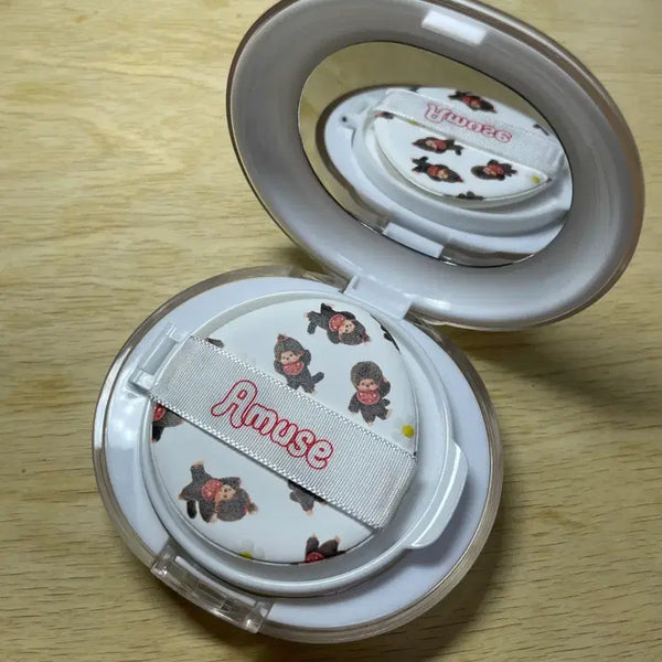 [BUNJANG] Amuse Ceramic Skin Perfector Cushion 1.5 Natural Monchhichi / 어뮤즈 세라믹 스킨 퍼펙터 쿠션 1.5 내츄럴 몬치치 미개봉 새상품