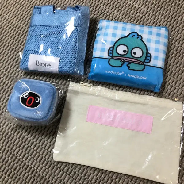 [BUNJANG] Hangyodon Basket Pouch Bundle Set (4 Items) / 한교동 장바구니 파우치 등 4개일괄