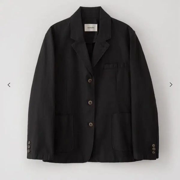[BUNJANG] Nomelet Sienna Garments Washed Cotton Jacket Size 1 Black / 노멜렛 시에나 가먼츠 워시드 코튼 자켓 사이즈1 블랙