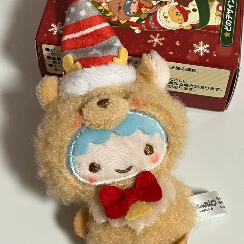 [BUNJANG] Sanrio 2024 Christmas Mascot Little Twin Stars Kiki Plush Keychain Badge / 산리오 2024크리스마스 마스코트 리틀트윈스타 키키 인형 키링 뱃지 배지 양도