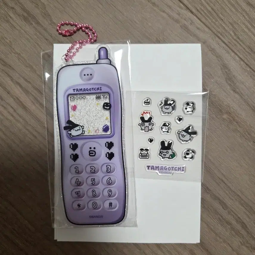 [BUNJANG] Bandai Tamagotchi Mimitchi Mimitchi Nostalgic Flip Phone Keychain / 반다이 다마고치 미미치 미밋치 나츠카시 가라케 휴대폰 키링