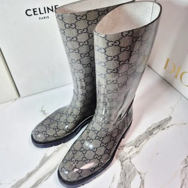 [BUNJANG] Gucci GG Logo Rain Boots / (정품) 구찌 GG 로고 레인부츠 장화 35