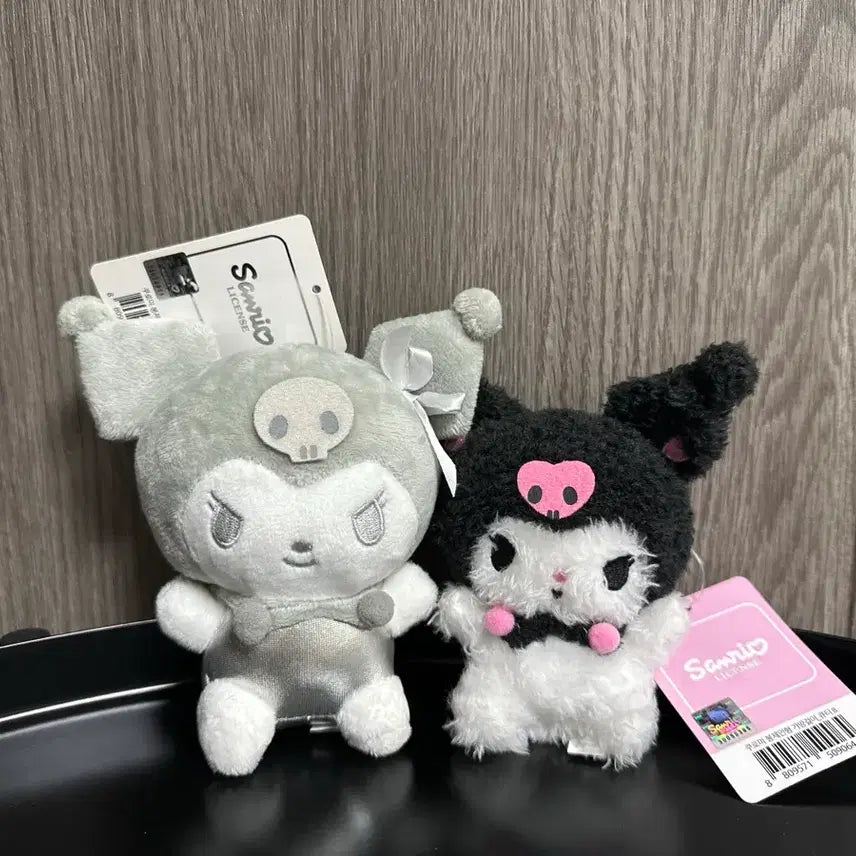 [BUNJANG] Sanrio Kuromi Doll Keychain Set (Silver + Cutie) / (2개일괄) 산리오 쿠로미 인형 키링 세트 실버 큐티