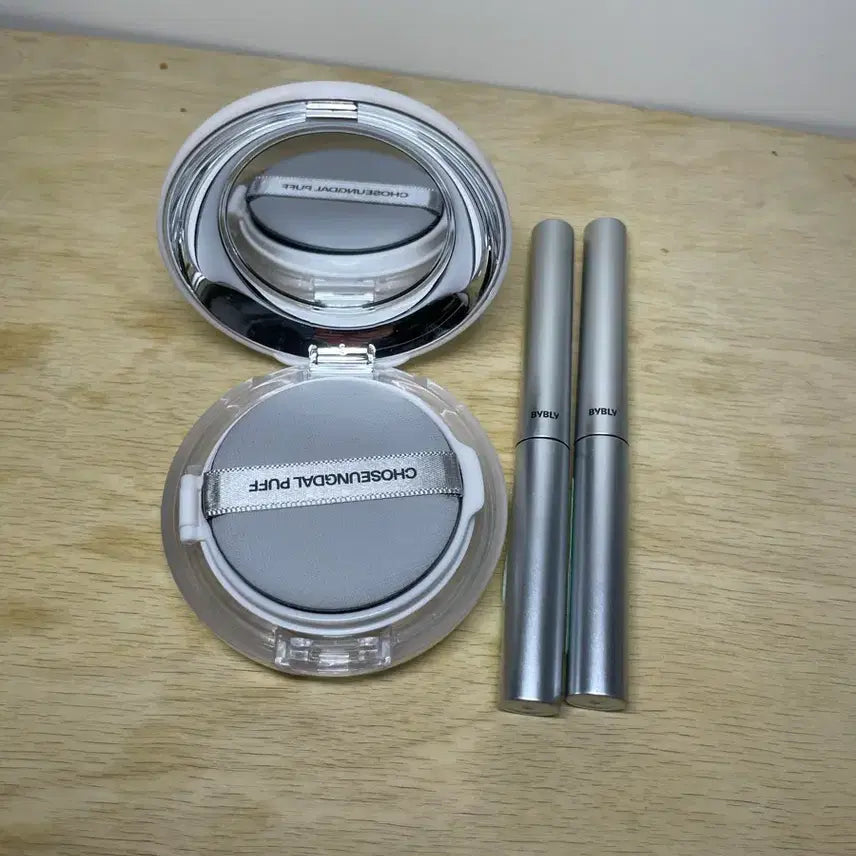 [BUNJANG] B.BLEY Cushion & Mascara Set / 바이블리 화장품 일괄 달쿠션 01 아이보리 3.3 마스카라 ,