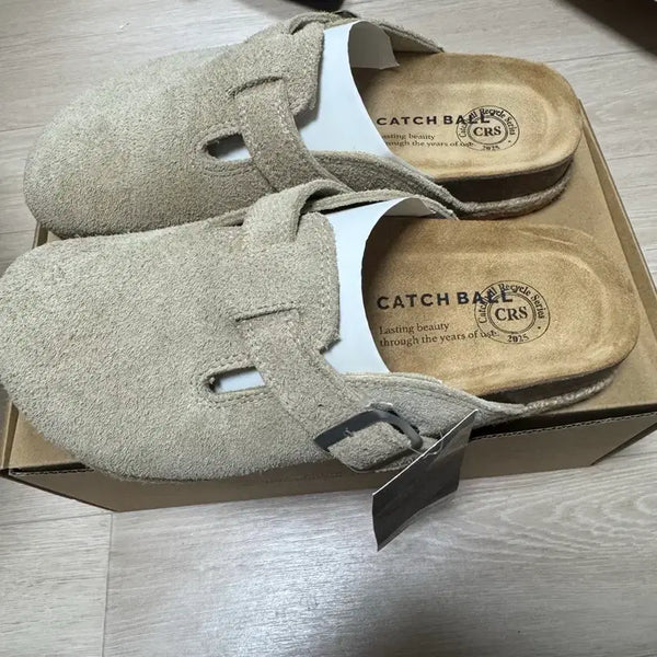 [BUNJANG] Catchball Clogs Beige 270 / 캐치볼 클로그 베이지 270 슬리퍼 CRS-04