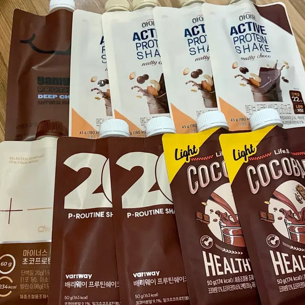 [BUNJANG] Bundle Set: Assorted Chocolate Protein Shakes / 초코맛 단백질쉐이크 10개 일괄판매 배리웨이 코코밥 등