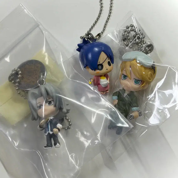 [BUNJANG] Reborn! Hayato Gokudera & Chrome Dokuro Classic Keychain Bundle Set / 일괄) 가정교사히트맨리본 고쿠데라 하야토, 크롬 도쿠로 피규어 고전키링