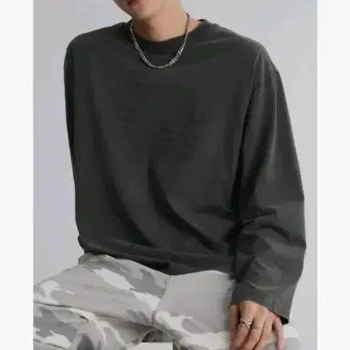 [BUNJANG] 8SECONDS Garment Dyed Heart Graphic T-shirt / 무신사 8세컨즈 가먼트다잉 하트 그래픽 티셔츠