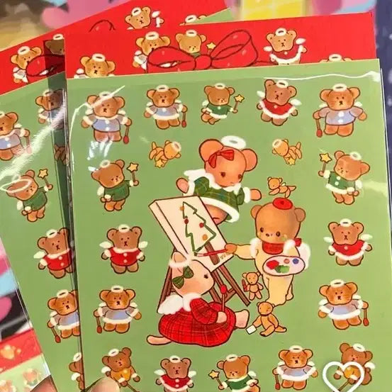 [BUNJANG] Yulbamgom Vincent Bamgom Stickers / 율밤곰님 스티커 구합니당!